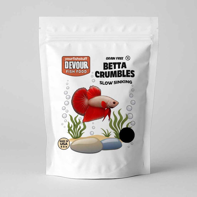 Devour Betta Grain-Free Crumbles – High-Quality, Natural Nutrition for Your Betta