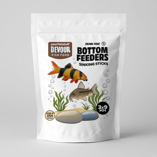 Devour Bottom Feeder Fish Food Sticks – Grain-Free High-Protein Food for Bottom Dwellers
