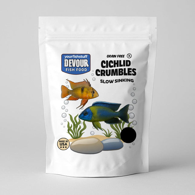 Devour Cichlid Crumbles – Grain-Free Limited Ingredient Fish Food