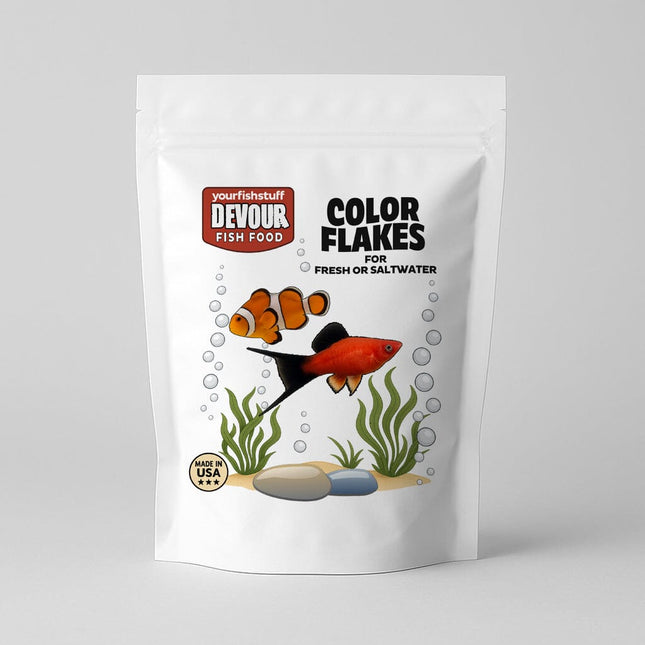 Devour Color Flakes Aquarium Fish Food