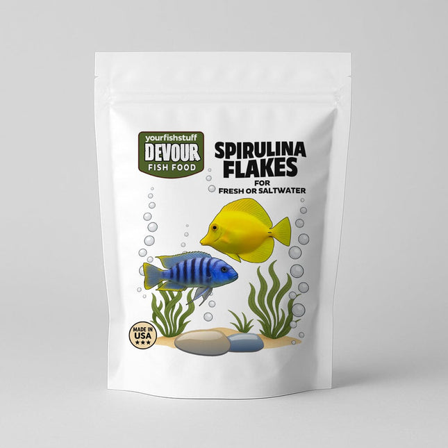 Devour Spirulina Flakes Aquarium Fish Food