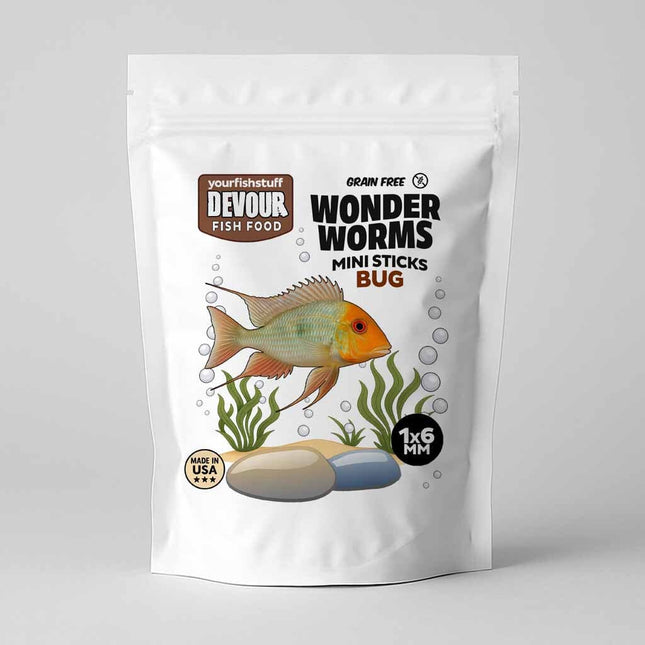 Devour WonderWorms Bug Sticks – Grain-Free Mini Stick Fish Food