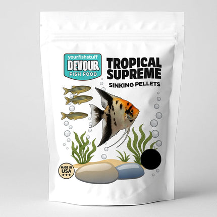 YFS Devour Tropical Supreme Pellets – Balanced Fish Food for Freshwater Community Fish
