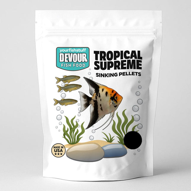 YFS Devour Tropical Supreme Pellets – Balanced Fish Food for Freshwater Community Fish
