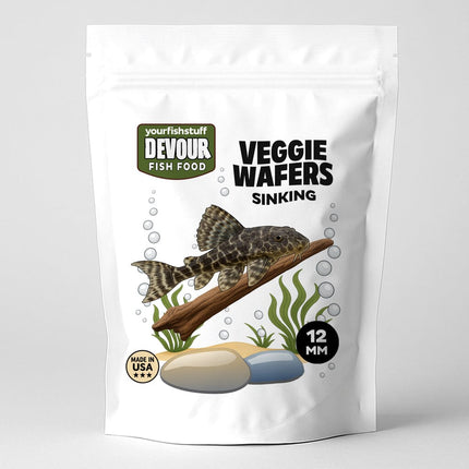 Devour Veggie Algae Wafers – Long-Lasting Bottom Feeder Food with Real Vegetables