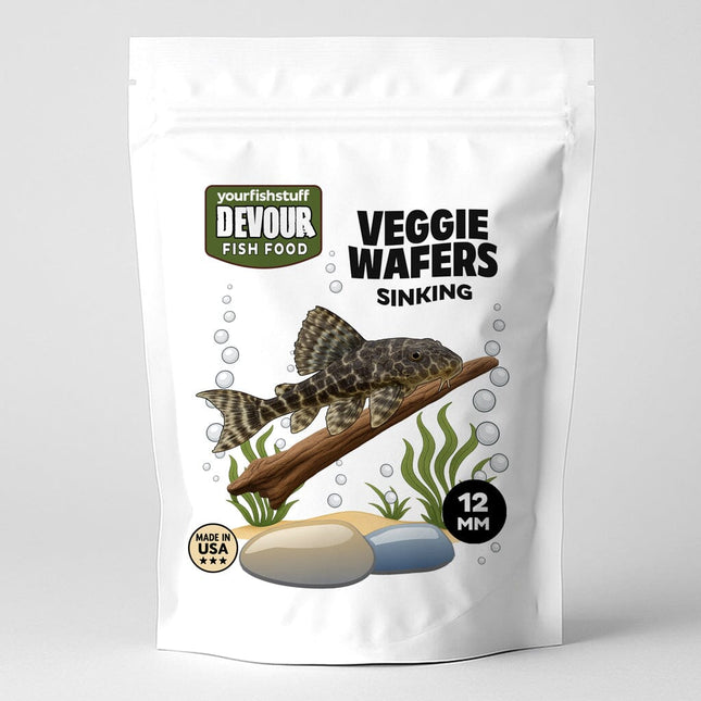 Devour Veggie Algae Wafers – Long-Lasting Bottom Feeder Food with Real Vegetables