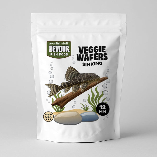 Devour Veggie Algae Wafers – Long-Lasting Bottom Feeder Food with Real Vegetables