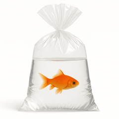 2 mil thick plastic shipping bag for aquarium fish and live plants
