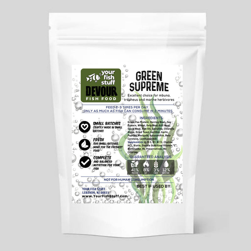 YFS Green Supreme Veggie Pellets Fish Food