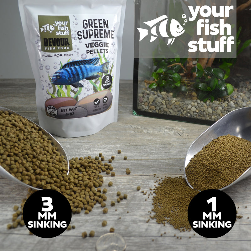 YFS Green Supreme Veggie Pellets Fish Food